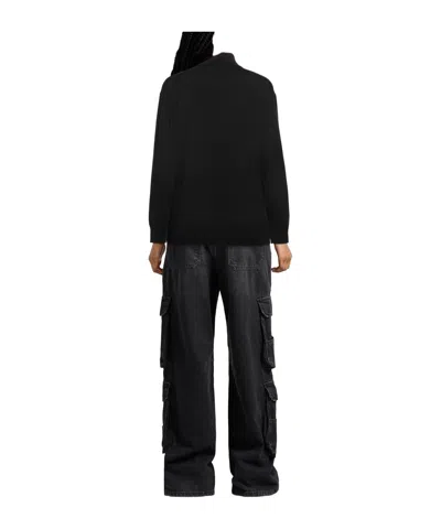 Diesel Solid Color Polo Necks In Black