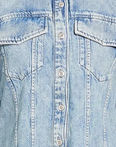 Rag & Bone Medium Blue Denim Shirt In Blue