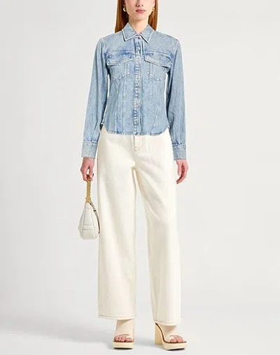 Rag & Bone Medium Blue Denim Shirt In Blue