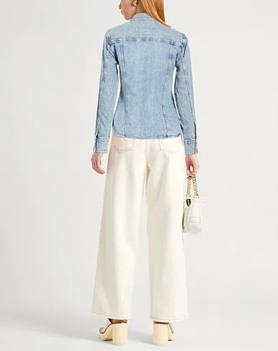 Rag & Bone Medium Blue Denim Shirt In Blue