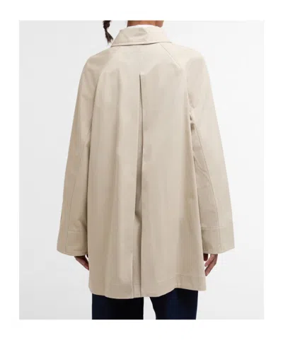 Barbour Front Button Jacket In Neutral