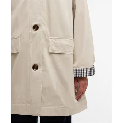 Barbour Front Button Jacket In Neutral