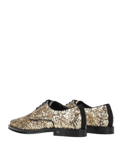 Dolce & Gabbana Pointed-toe Sequined Flats In Multi