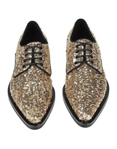 Dolce & Gabbana Pointed-toe Sequined Flats In Multi