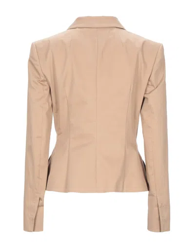 Dolce & Gabbana Solid Color Stretch Long-sleeve Jacket In Multi