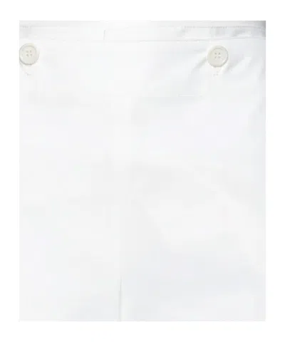 Maison Margiela Minimalist Solid Flared Pants In White