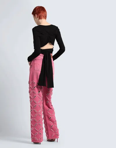 Dolce & Gabbana Solid Fitted Cropped Top In Black