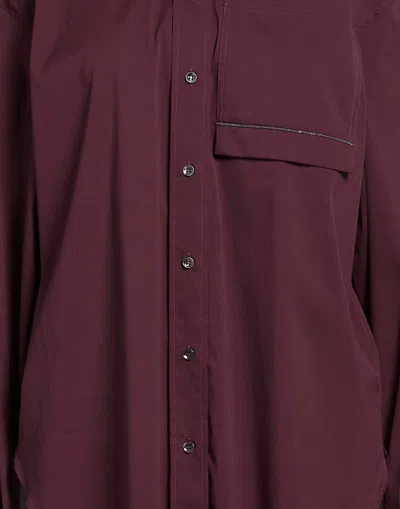 Brunello Cucinelli Solid Colour Shirts In Purple