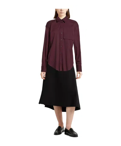 Brunello Cucinelli Solid Colour Shirts In Purple