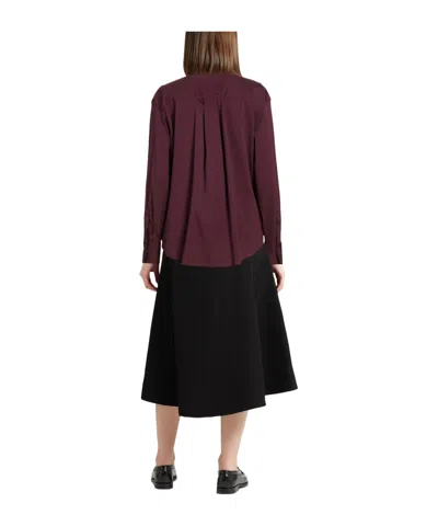 Brunello Cucinelli Solid Colour Shirts In Purple