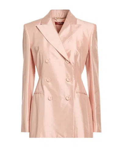 Max Mara Studio Woman Blazer Blush Size 8 Silk In Pink