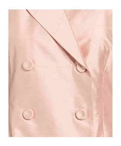 Max Mara Studio Woman Blazer Blush Size 8 Silk In Pink