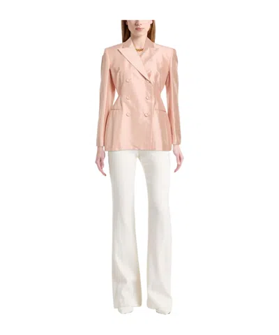 Max Mara Studio Woman Blazer Blush Size 8 Silk In Pink