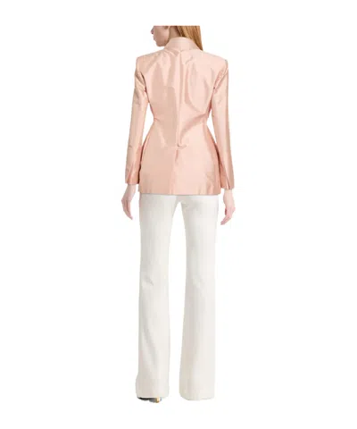 Max Mara Studio Woman Blazer Blush Size 8 Silk In Pink