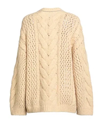 Brunello Cucinelli Solid Knit Sweater In Neutral