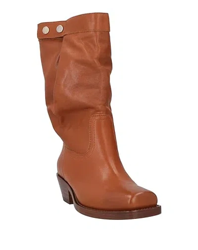 Isabel Marant Leather Calf Boot In Brown