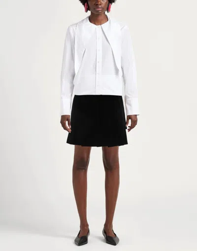Weekend Max Mara Solid Pleated Skirt In Black