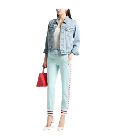 Dolce & Gabbana Solid Color Sweatpants In Blue