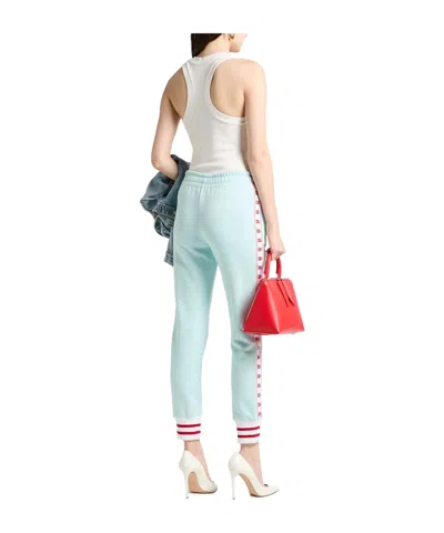 Dolce & Gabbana Solid Color Sweatpants In Blue