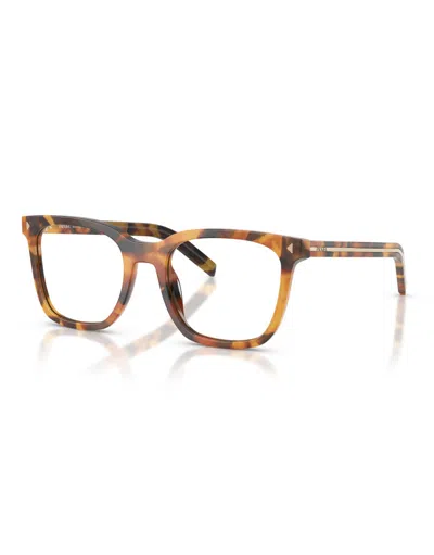 Prada Full Frame Plain Mirror In Brown