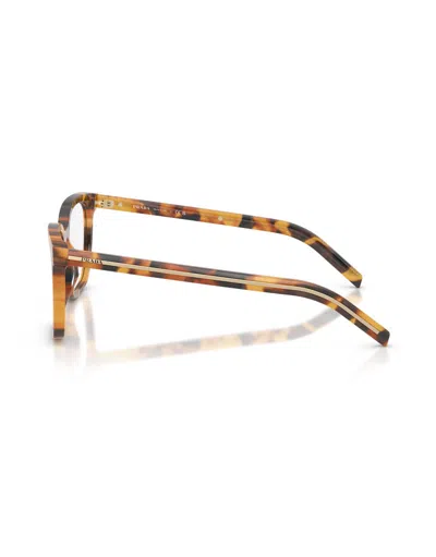 Prada Full Frame Plain Mirror In Brown