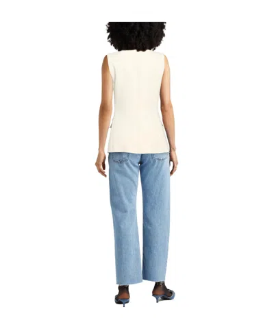 Rag & Bone Minimalist Sleeveless Jacket In White