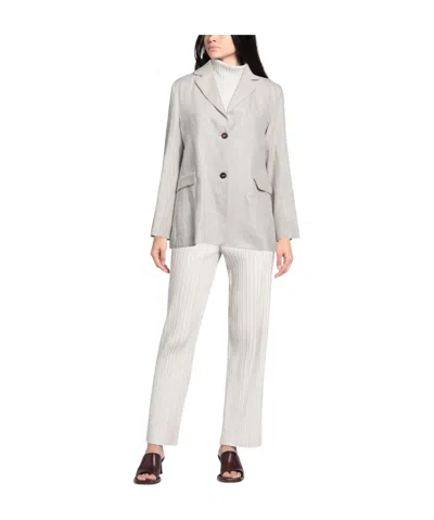 Max Mara Simple Single- Blazer In Gray
