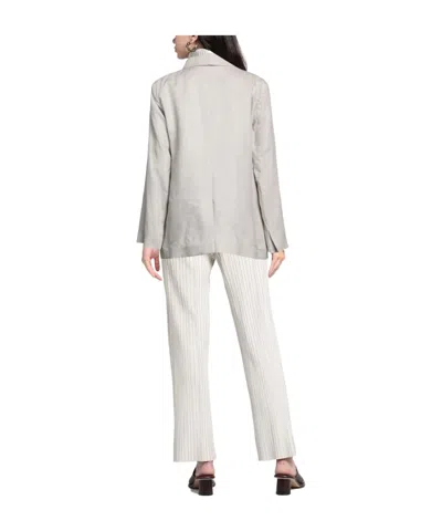 Max Mara Simple Single- Blazer In Gray