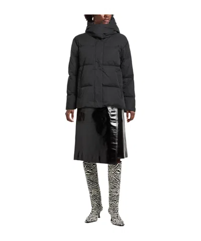 Rag & Bone Solid Color Puffer Jackets In Black