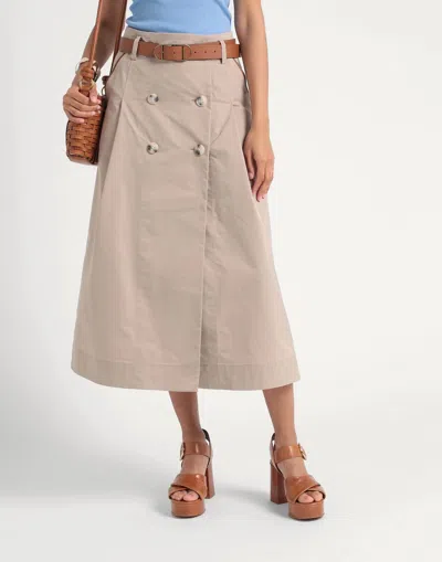Maxco. Midi Skirts In Neutral