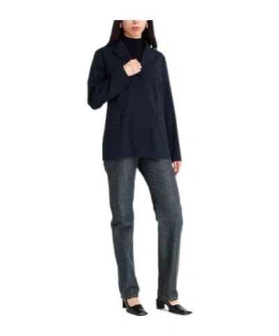 Max Mara Single-breasted Blazer In Blue