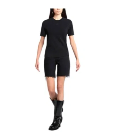 Burberry Basic Short-sleeved T-shirt In Black