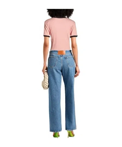 Marni Oversized Solid Color Short-sleeve T-shirt In Pink