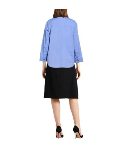 Max Mara Solid Colour Shirts In Blue