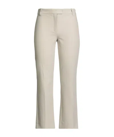 Max Mara Solid Color Casual Trousers In Neutral