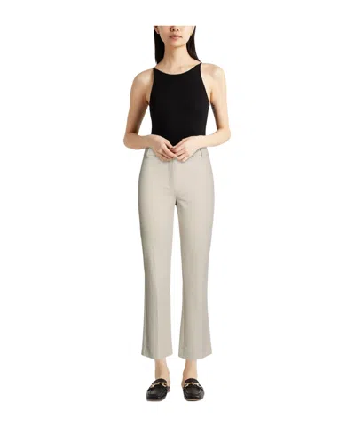 Max Mara Solid Color Casual Trousers In Neutral