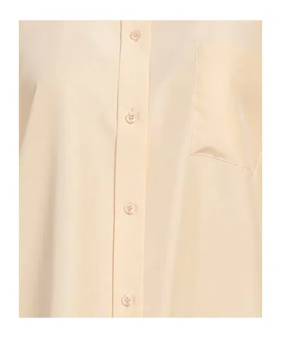 Sportmax Solid Long Sleeve Shirt In Neutral