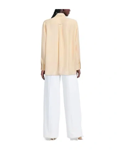 Sportmax Solid Long Sleeve Shirt In Neutral
