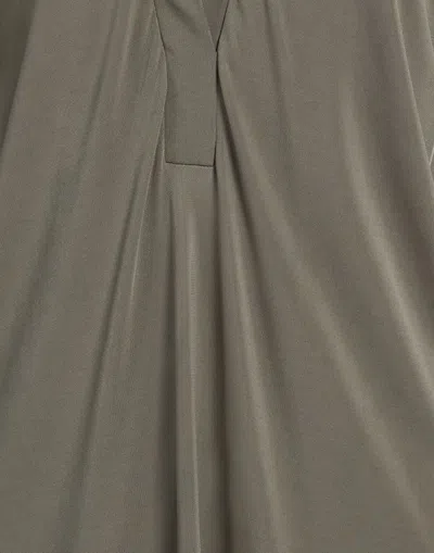 Max Mara Solid Color Tops In Gray