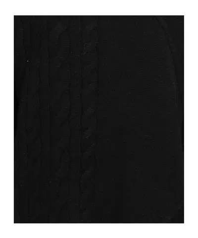 Max Mara Minimal Solid Knit Sweater In Black