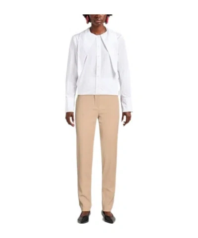 Max Mara Slimming Wool Pants In Neutral
