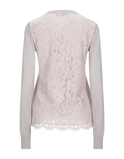 Dolce & Gabbana Lace Knit Cardigan In Gray