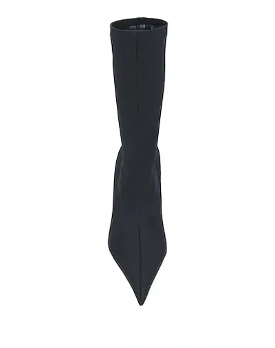 Balenciaga Solid Colour Ankle Boots In Black