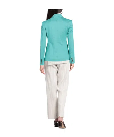 Max Mara Double-breasted Blazer In Blue