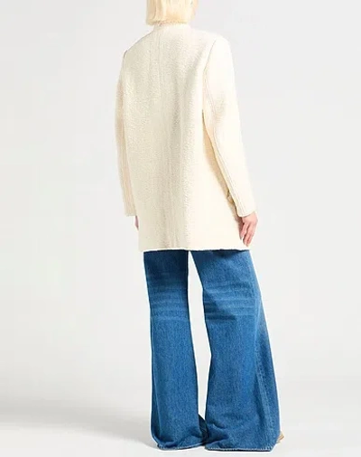 Isabel Marant Single-breasted Overcoat In White