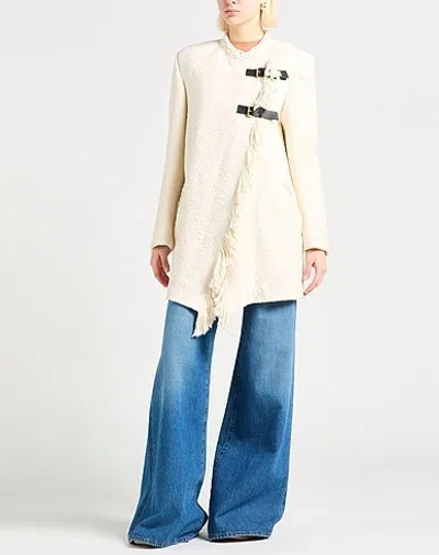 Isabel Marant Single-breasted Overcoat In White