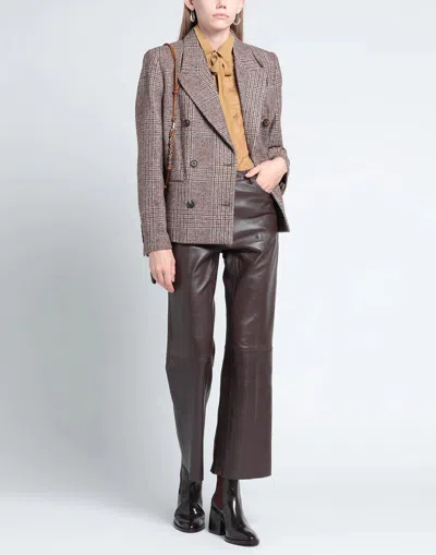 Brunello Cucinelli Double-breasted Blazer In Brown