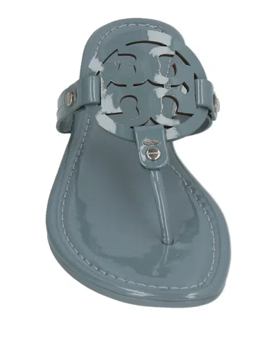 Tory Burch Glossy Flip-flops In Gray