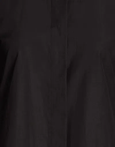 Max Mara Off-shoulder Long Sleeve Solid Shirt In Black