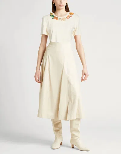 Tory Burch Short-sleeve Solid Printed T-shirt In White